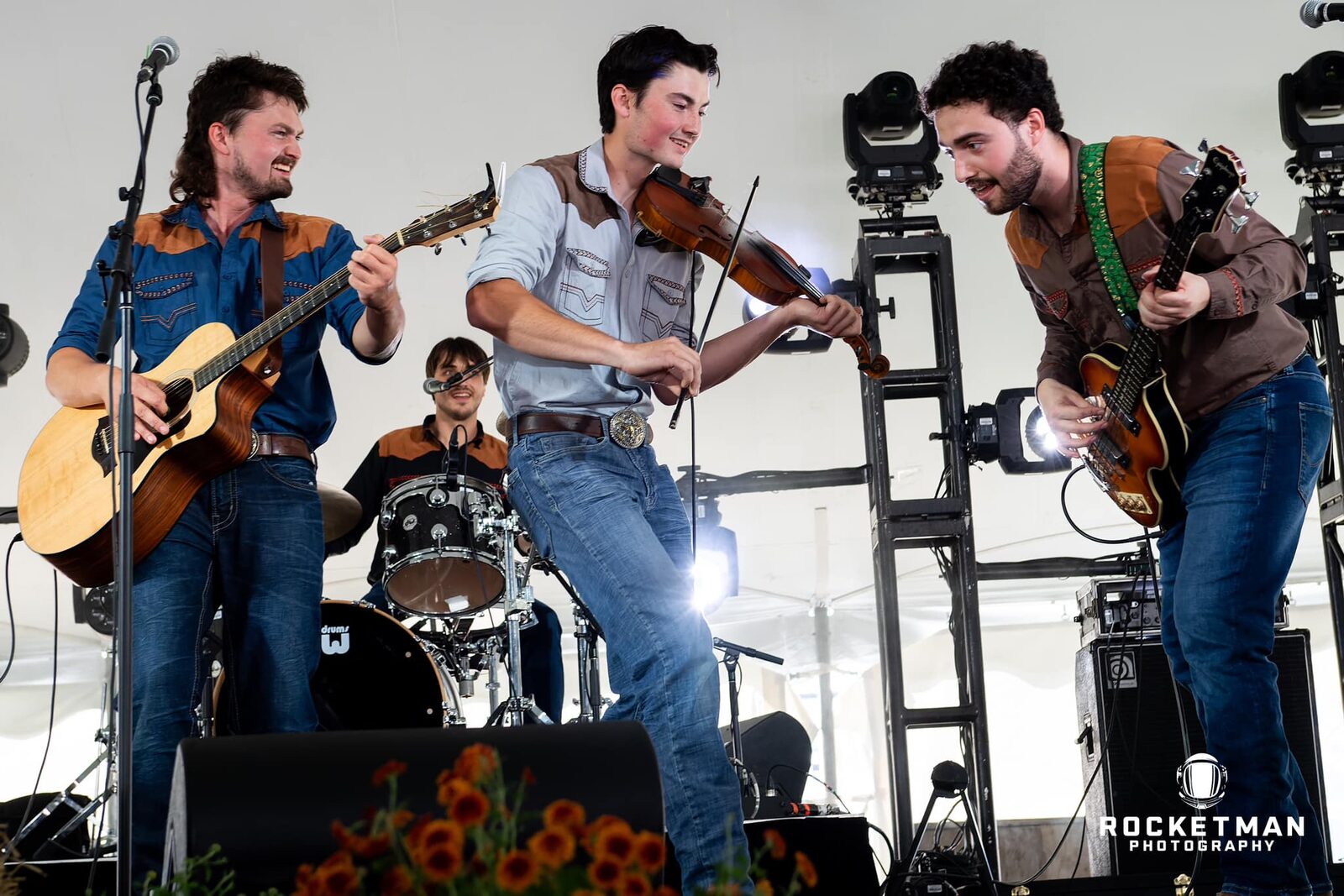 The County Lads playing live, photographed by Rocketman Photography