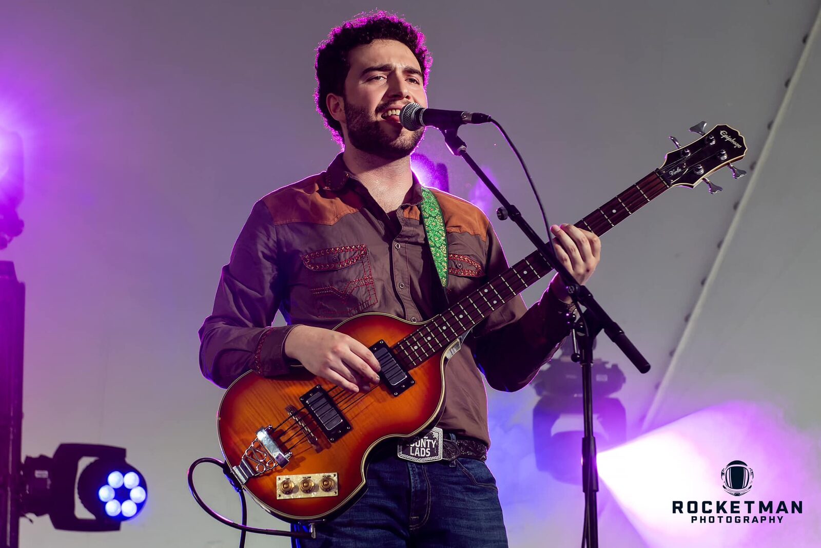 The County Lads playing live, photographed by Rocketman Photography